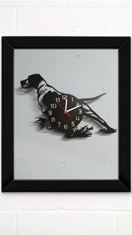 Dekoratif Avcı Saati Av Köpeği